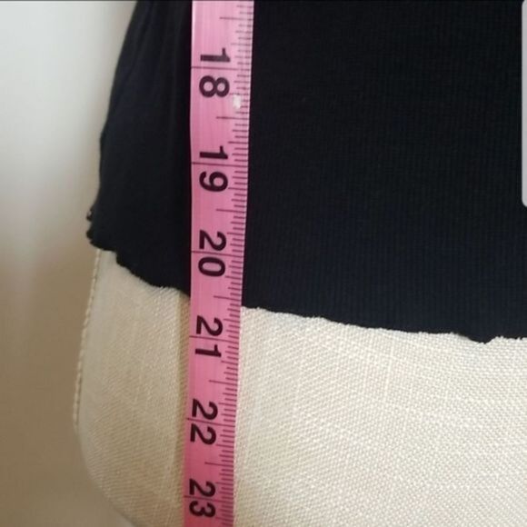 Ruby Rd Women's Black and white knit tank top Sleeveless petite large - Picture 4 of 5